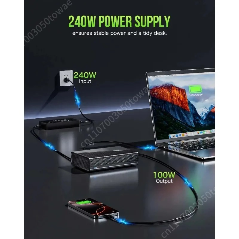 Oculink Gpu Dock Station - OcuLink externe GPU-dockingstation, USB4 Type-C, ondersteunt